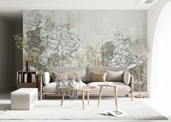 Vintage Peonies | Made-to-Measure Wallpaper | Artlook | FT5P 352235