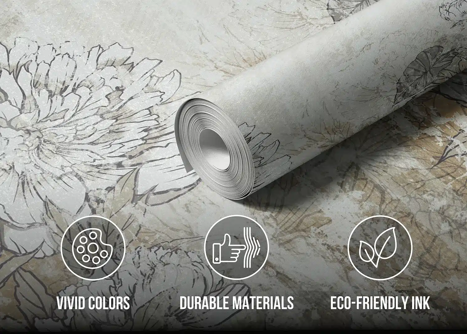 Vintage Peonies | Made-to-Measure Wallpaper | Artlook | FT5P 352235 4