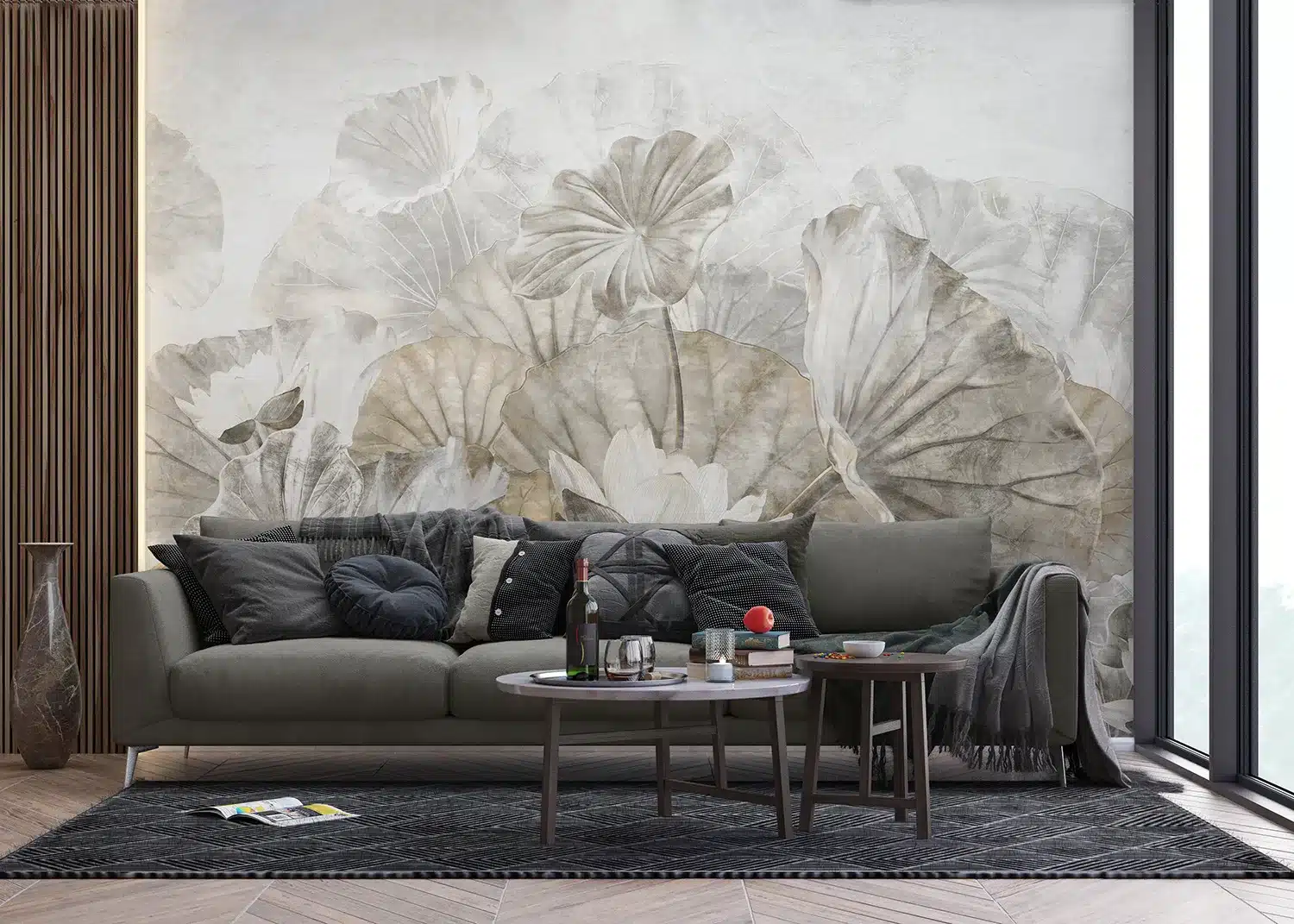 Lotus Leaves | Made-to-Measure Wallpaper | Artlook | FT5P 352237 3