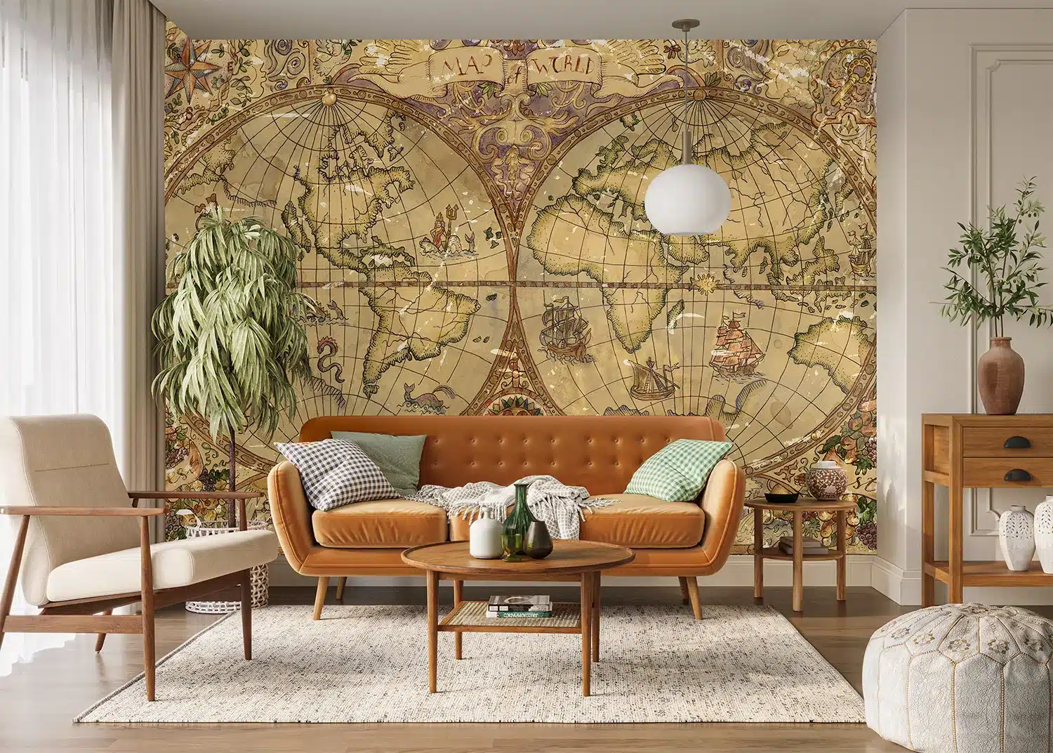 Vintage Map | Made-to-Measure Wallpaper | Artlook | FT5P 352243