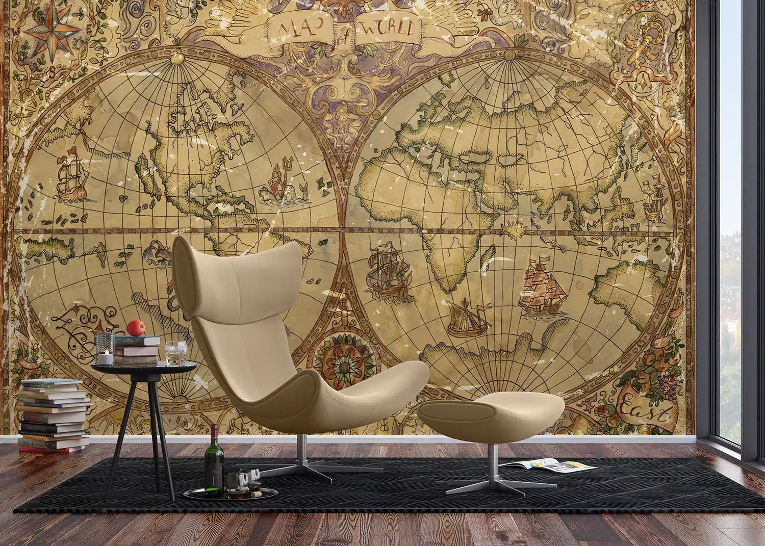 Vintage Map | Made-to-Measure Wallpaper | Artlook | FT5P 352243 3