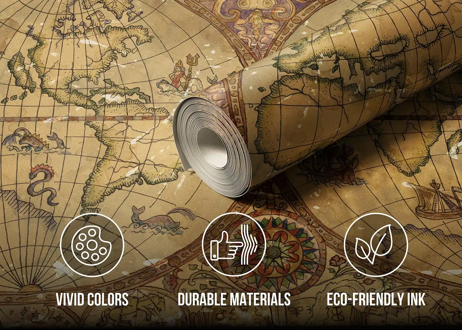 Vintage Map | Made-to-Measure Wallpaper | Artlook | FT5P 352243 5