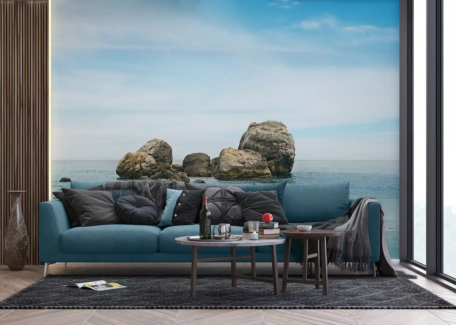 Wall Mural Sea Boulders, Made to Measure, FT5P 352249 2