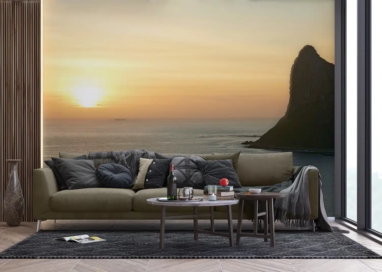 Wall Mural Sunset Cliff, Made to Measure, FT5P 352253 2