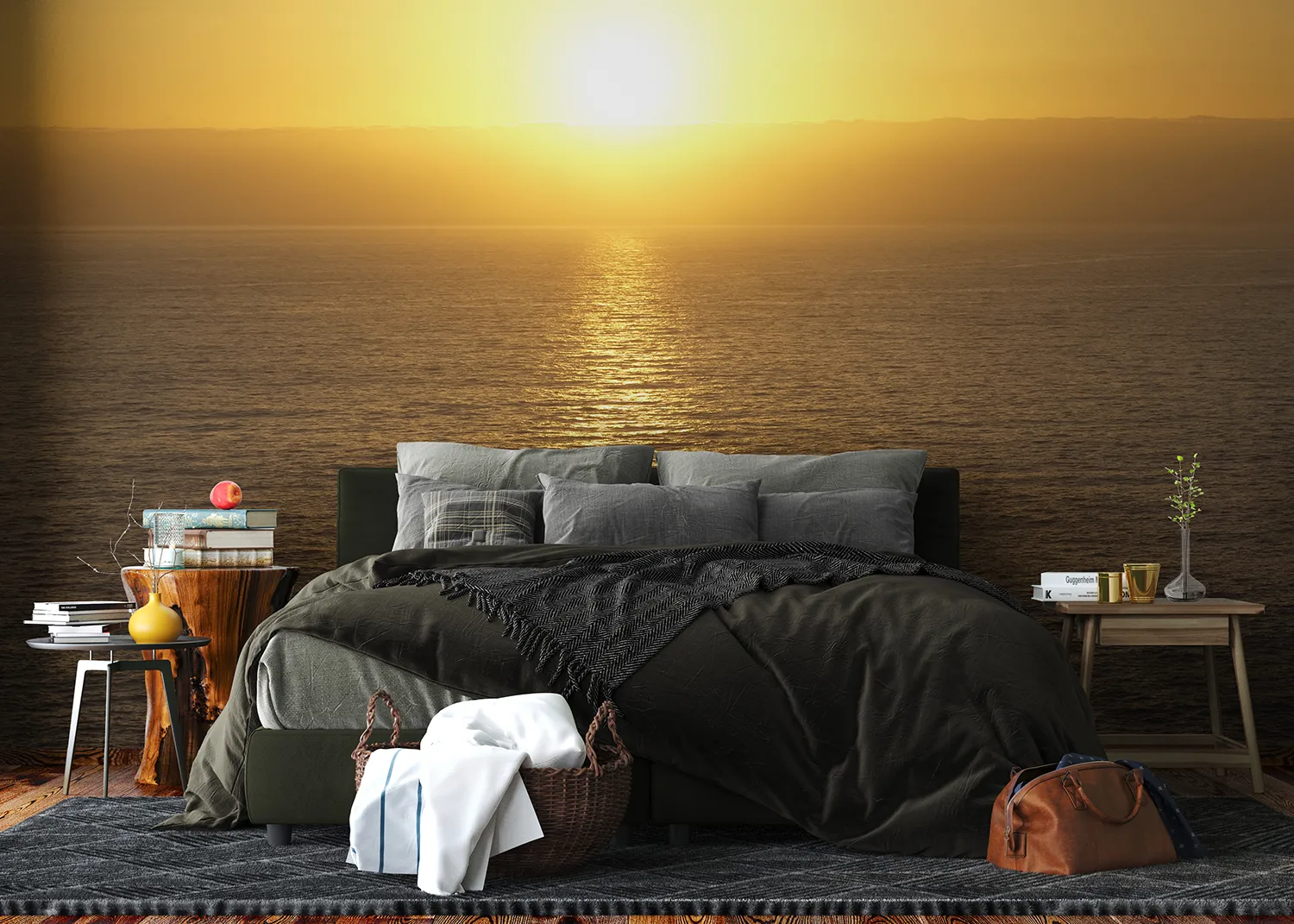 Yellow Ocean Sunset | Made-to-Measure Wallpaper | Artlook | FT5P 352255 2