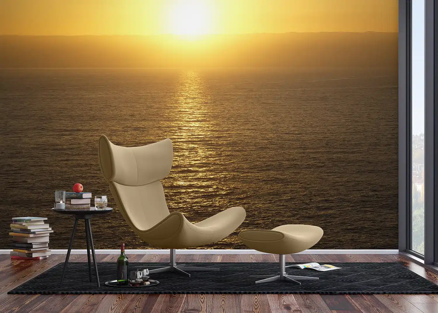 Yellow Ocean Sunset | Made-to-Measure Wallpaper | Artlook | FT5P 352255 3