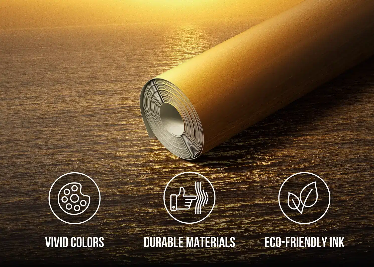 Yellow Ocean Sunset | Made-to-Measure Wallpaper | Artlook | FT5P 352255 4