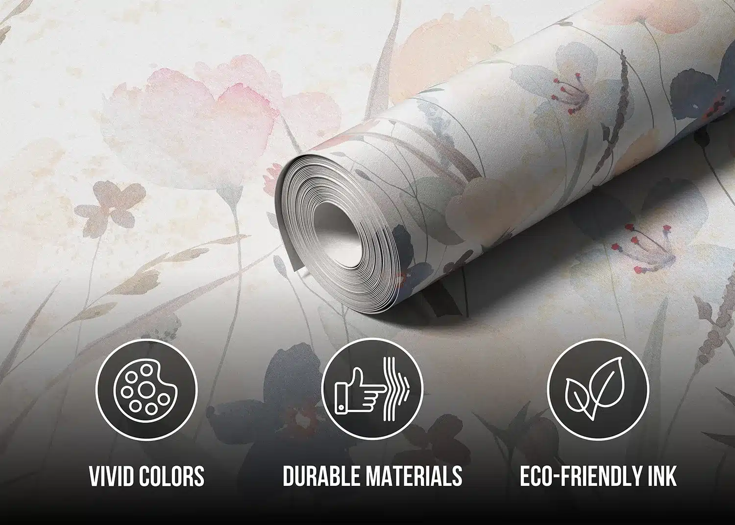 Watercolor Sandy Florals | Made-to-Measure Wallpaper | Artlook | FT5P 352261 7
