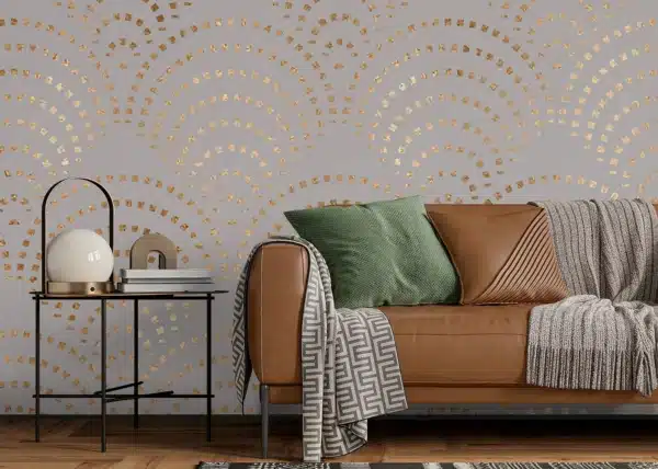 Dark Peacock Mosaic | Made-to-Measure Wallpaper | Artlook | FT5P 352269