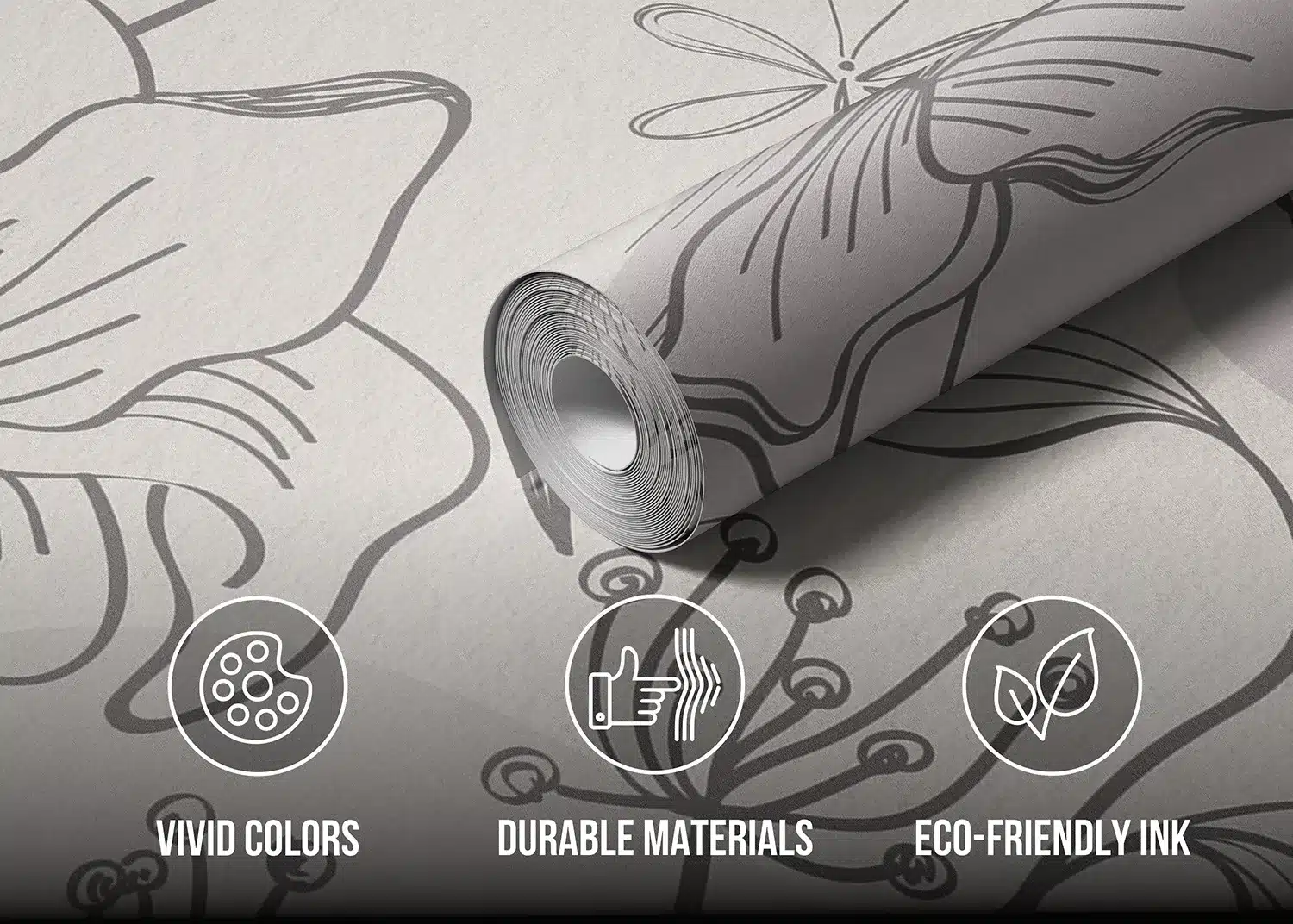 Abstract Dim Botanical Flow | Made-to-Measure Wallpaper | Artlook | FT5P 352273 4