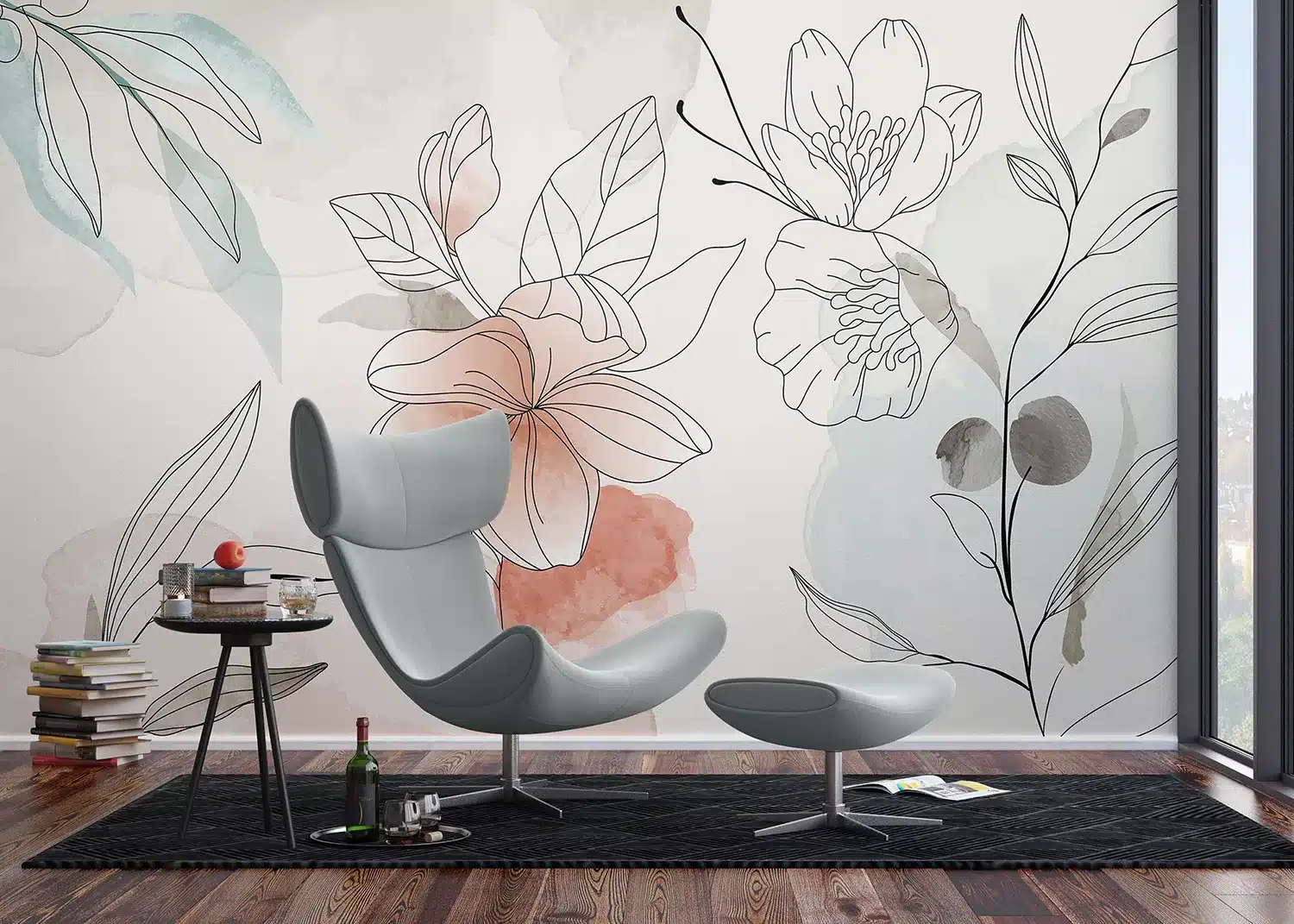 Aquarelle Petals | Made-to-Measure Wallpaper | Artlook | FT5P 352279 2