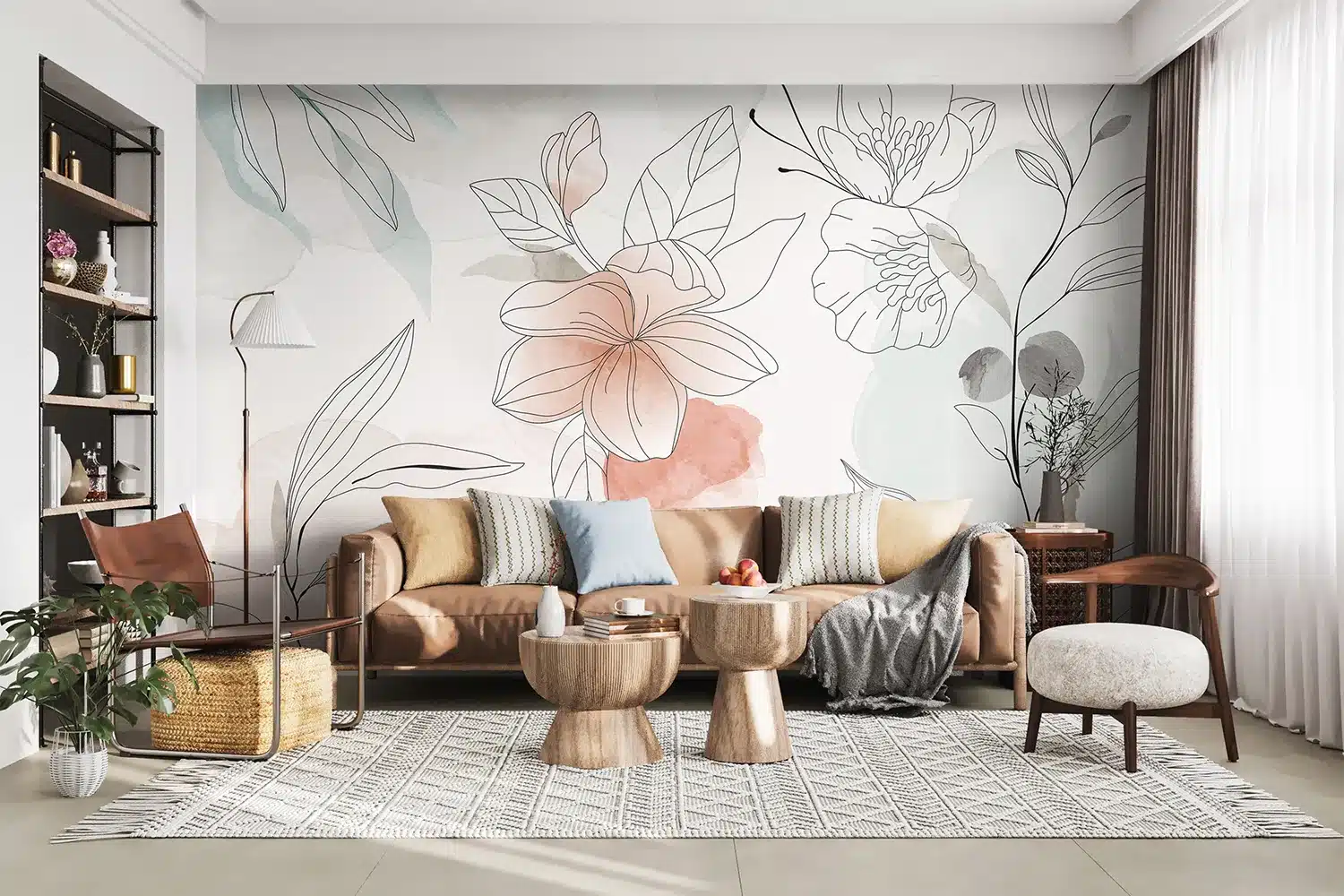Aquarelle Petals | Made-to-Measure Wallpaper | Artlook | FT5P 352279 3