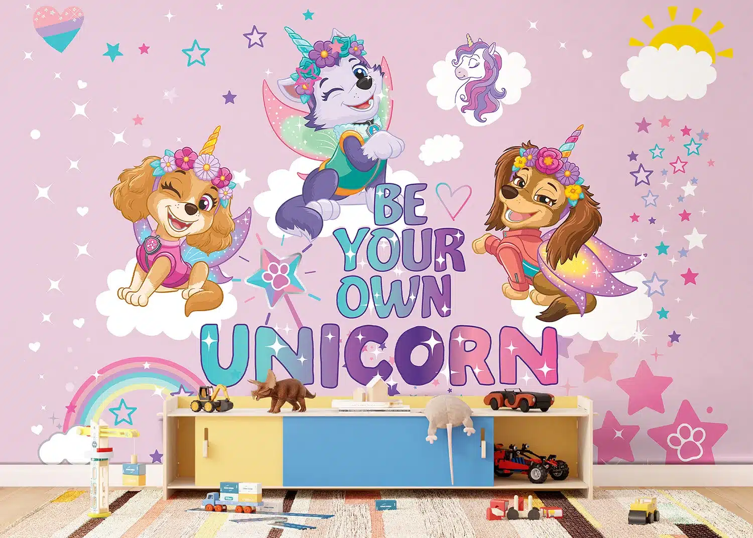 Wall Mural Paw Patrol Unicorn, Made to Measure, FTD5P 352281