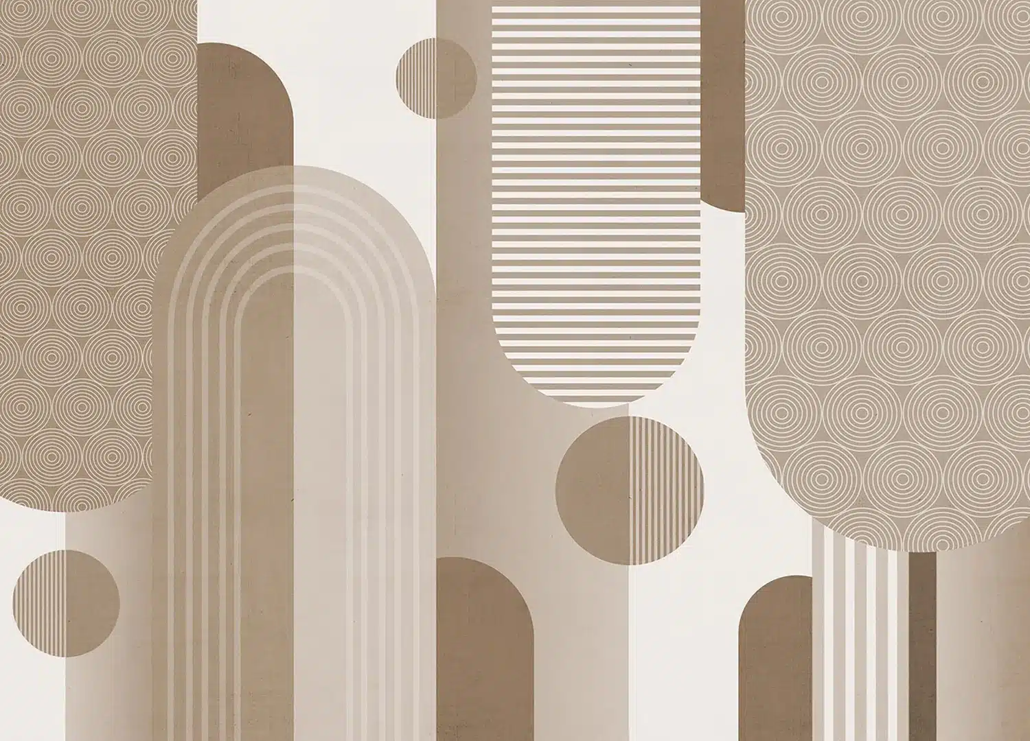Beige Composition | Made-to-Measure Wallpaper | Artlook | FT5P 352305