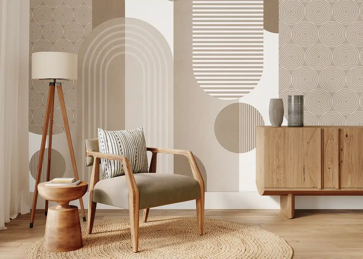 Beige Composition | Made-to-Measure Wallpaper | Artlook | FT5P 352305 2