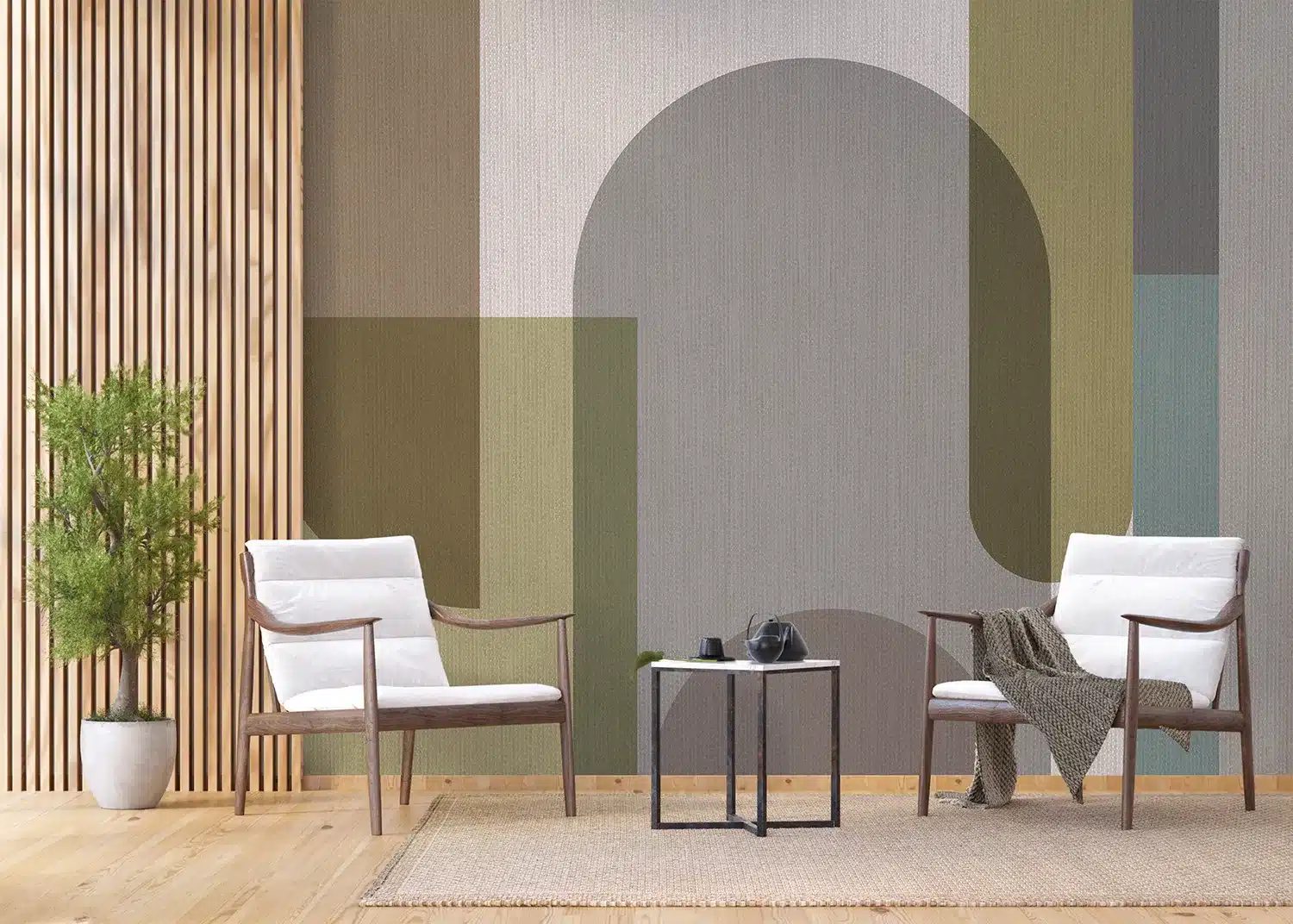 Olive Composition | Made-to-Measure Wallpaper | Artlook | FT5P 352311