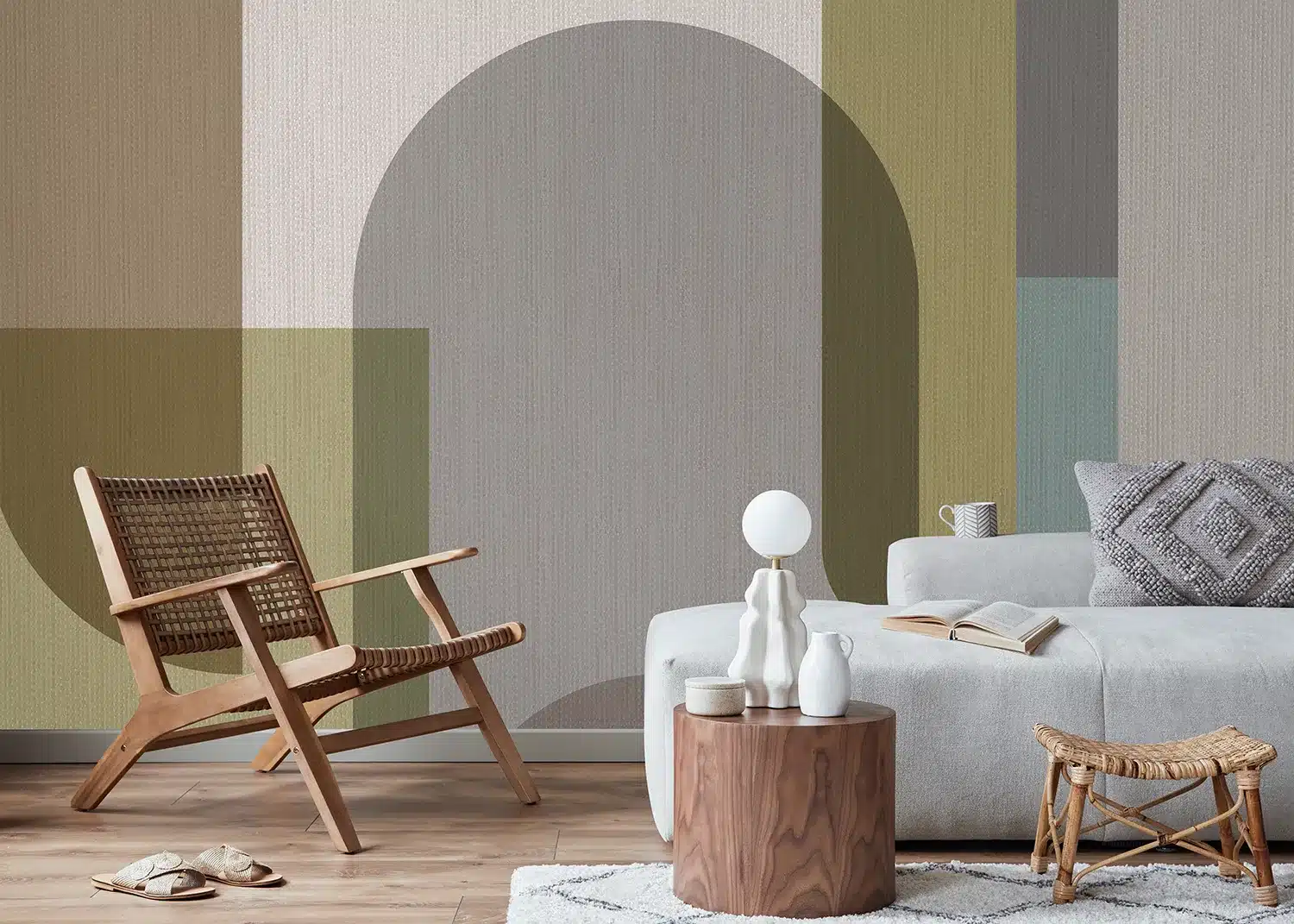 Olive Composition | Made-to-Measure Wallpaper | Artlook | FT5P 352311 3