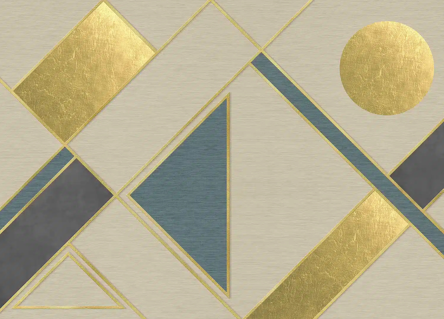 Golden Geometry | Made-to-Measure Wallpaper | Artlook | FT5P 352315