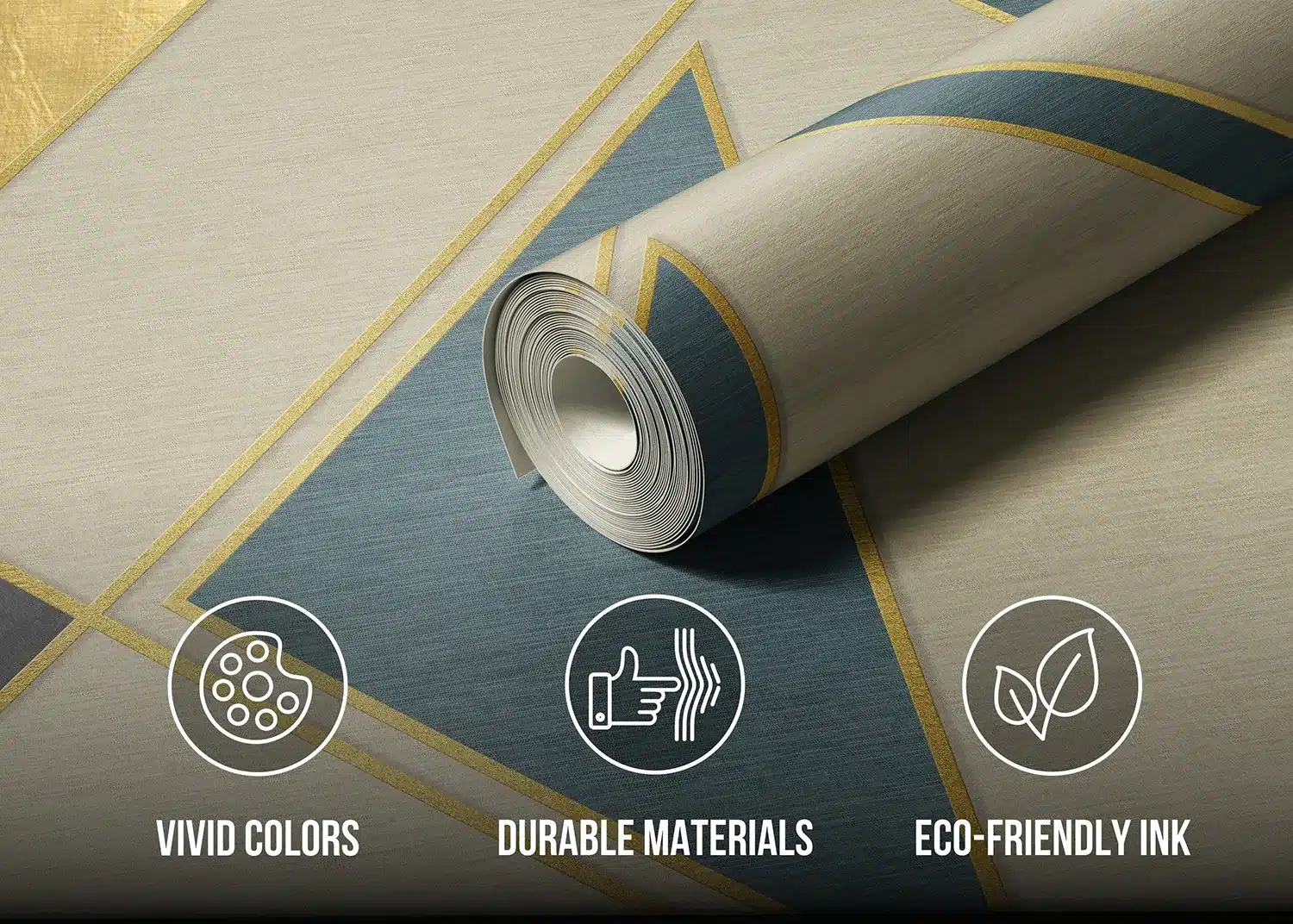 Golden Geometry | Made-to-Measure Wallpaper | Artlook | FT5P 352315 4