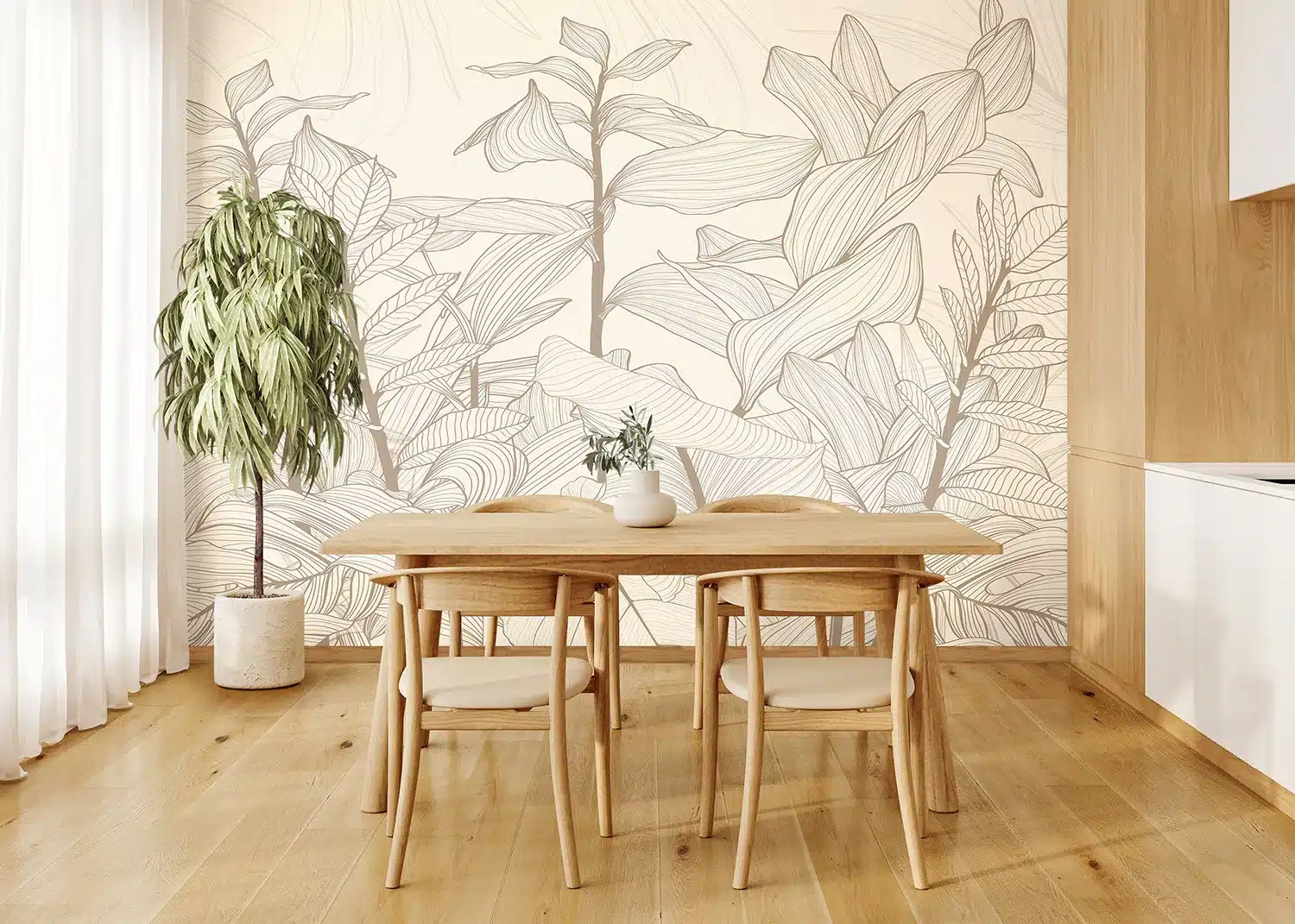 Seamless Tropical Lines | Made-to-Measure Wallpaper | Artlook | FT5P 352367 3
