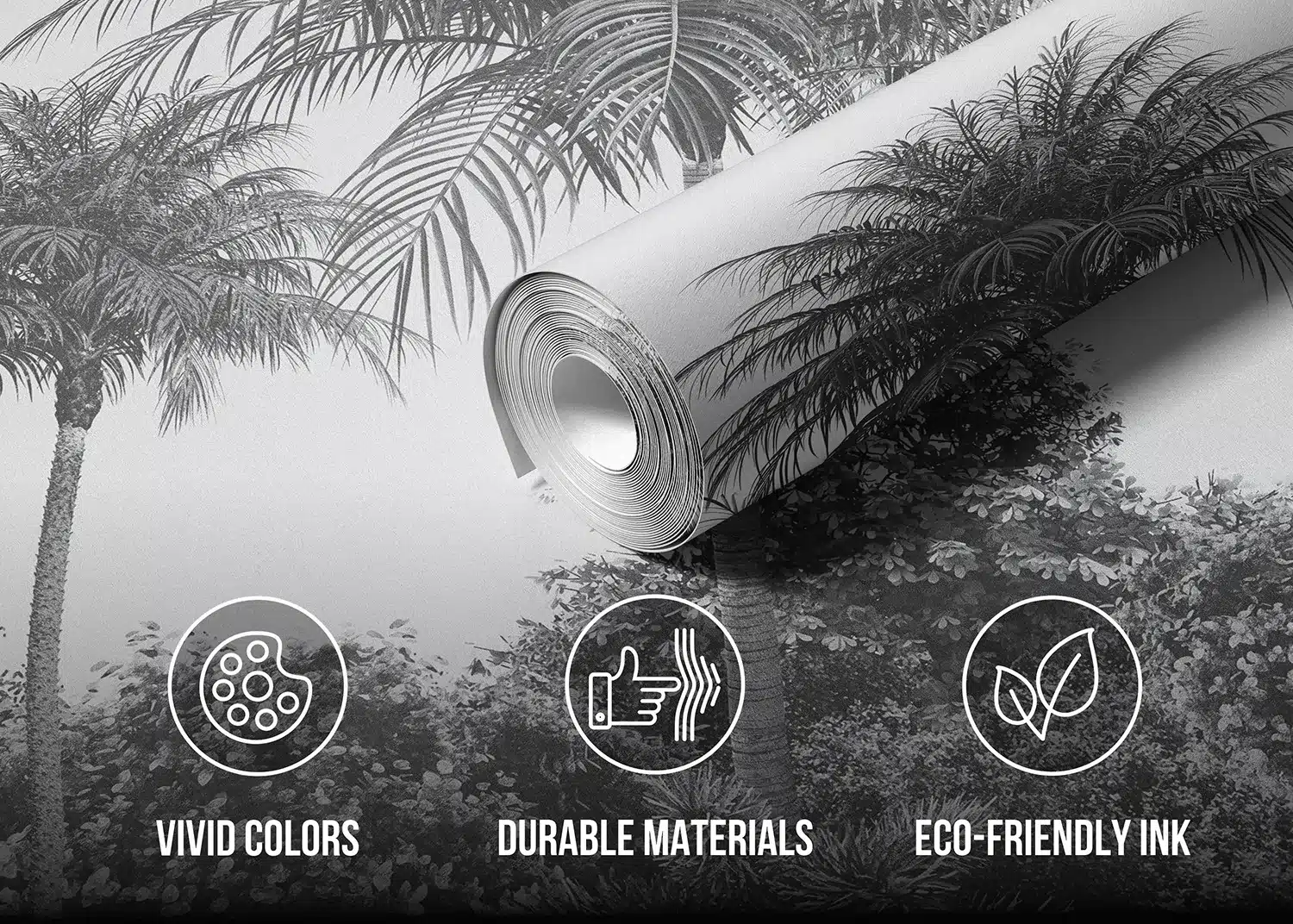Palm Noir | Made-to-Measure Wallpaper | Artlook | FT5P 352391 4