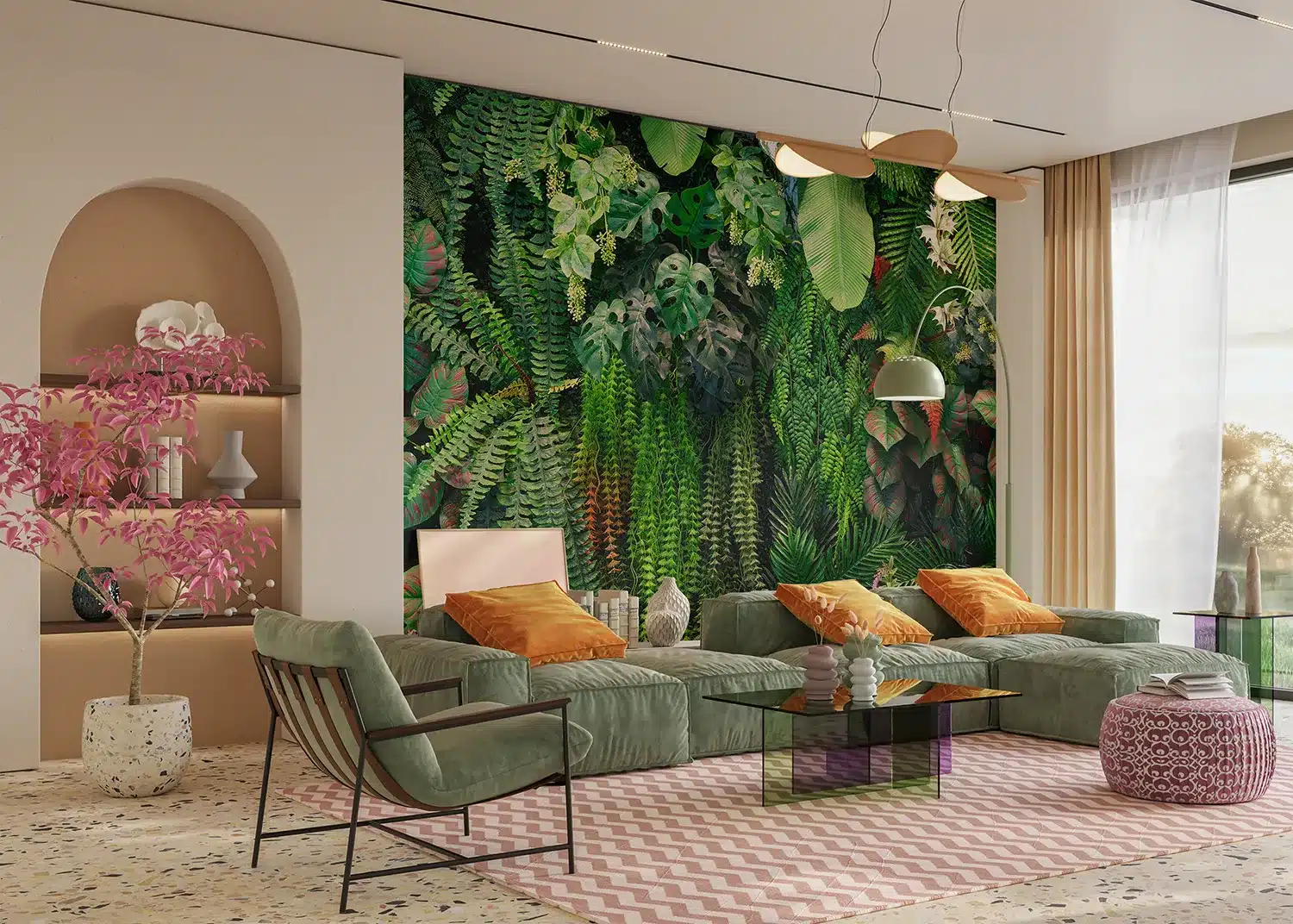 Verdant Escape | Made-to-Measure Wallpaper | Artlook | FT5P 352413 2
