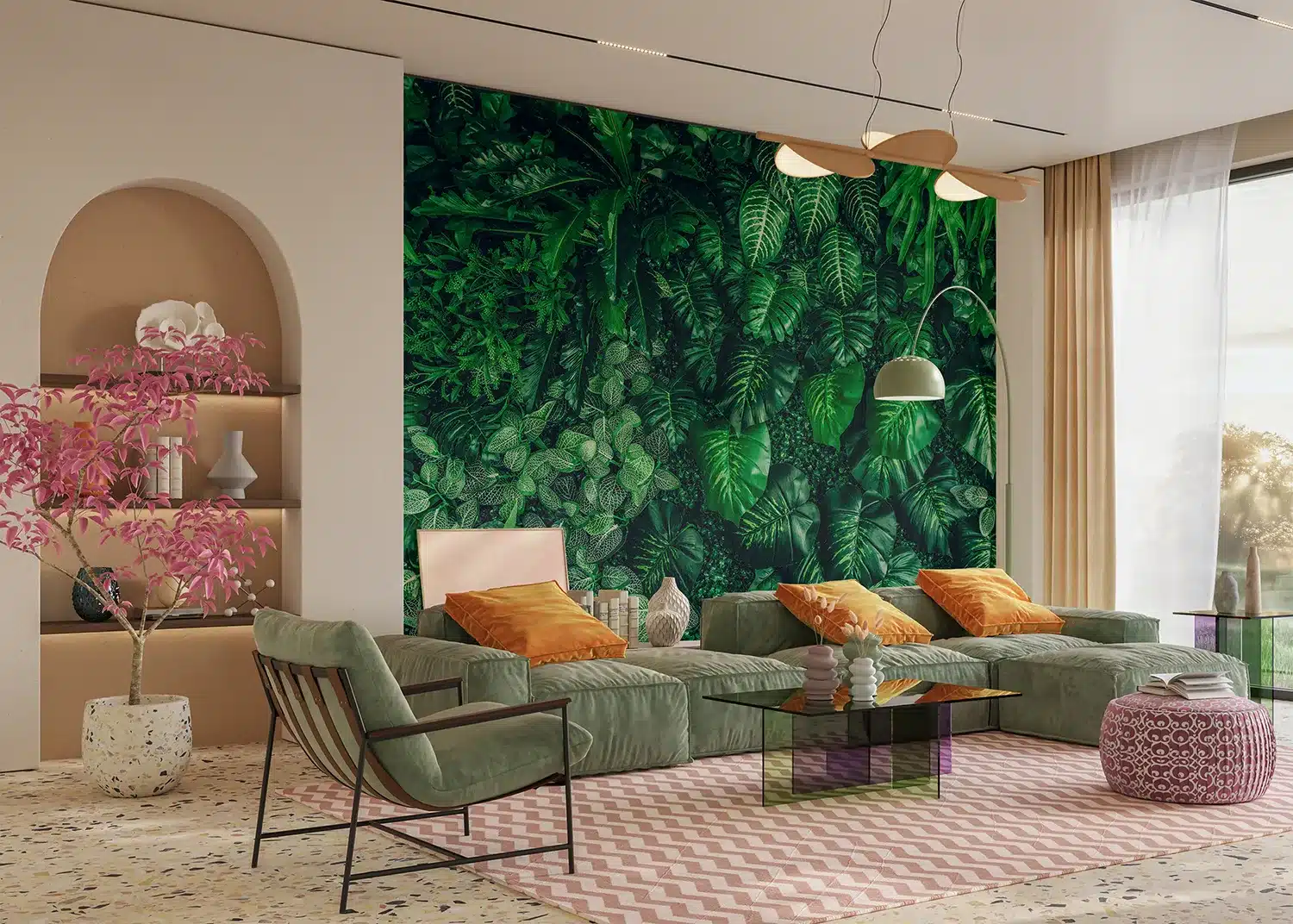 Emerald Jungle | Made-to-Measure Wallpaper | Artlook | FT5P 352421 2