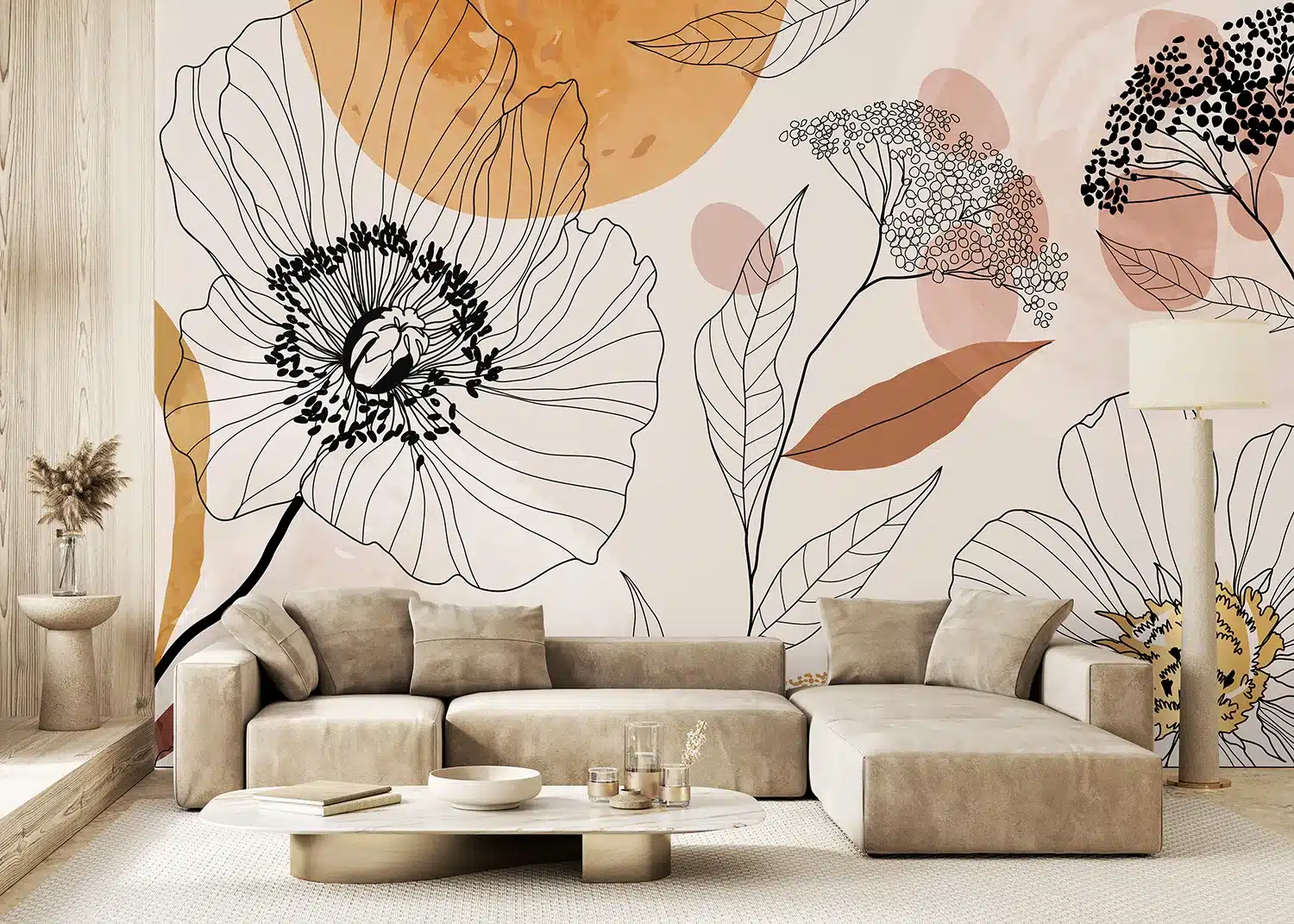 Boho Garden Sketch | Made-to-Measure Wallpaper | Artlook | FT5P 352431