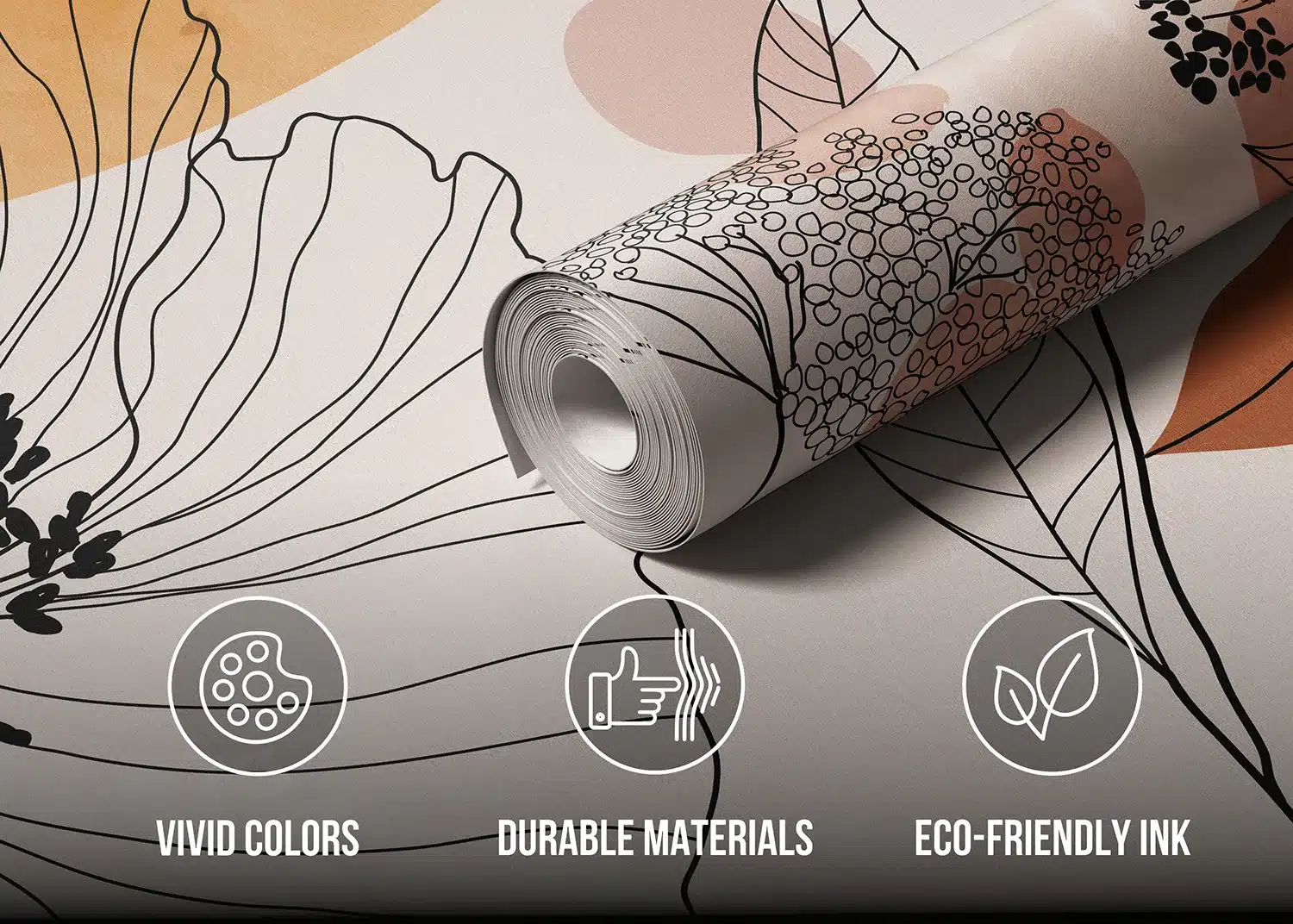 Boho Garden Sketch | Made-to-Measure Wallpaper | Artlook | FT5P 352431 4