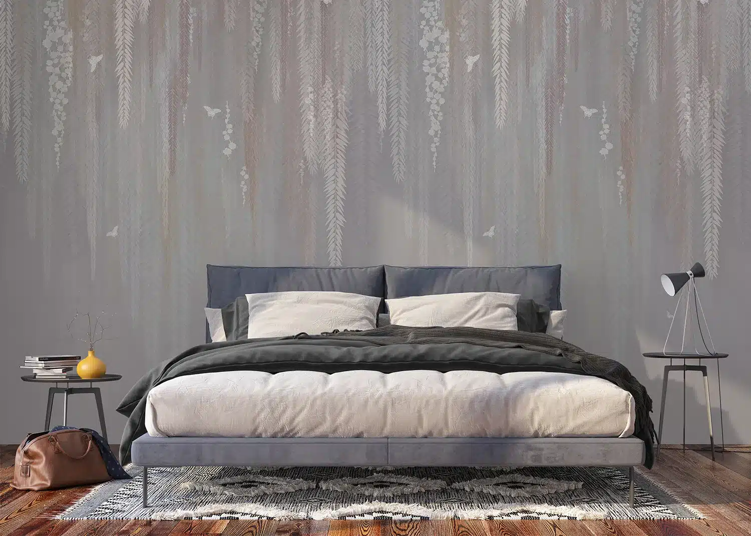 Grey Hanging Tropics | Made-to-Measure Wallpaper | Artlook | FT5P 352477 3