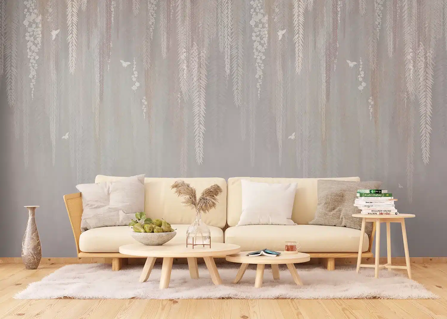 Grey Hanging Tropics | Made-to-Measure Wallpaper | Artlook | FT5P 352477 4