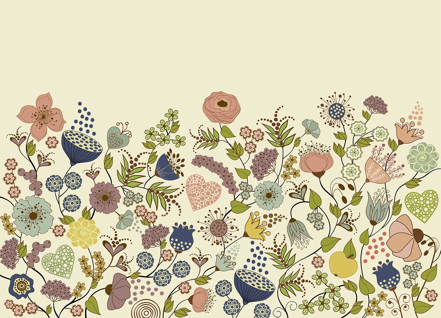 Green Blooming Garden | Made-to-Measure Wallpaper | Artlook | FT5P 352481