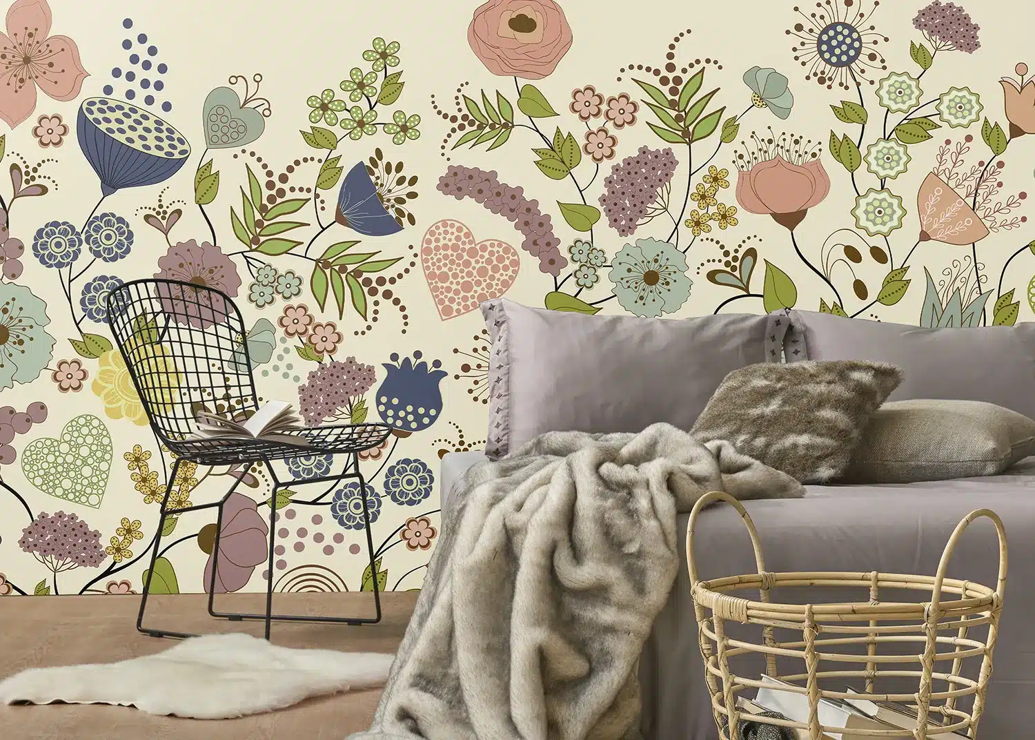 Green Blooming Garden | Made-to-Measure Wallpaper | Artlook | FT5P 352481 3