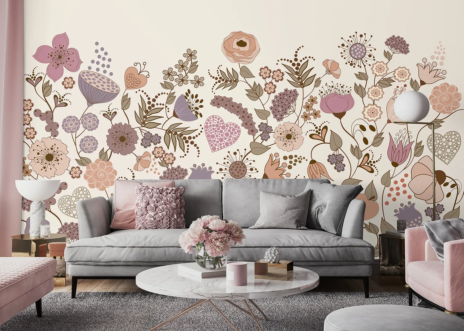 Vintage Blooming Garden | Made-to-Measure Wallpaper | Artlook | FT5P 352483