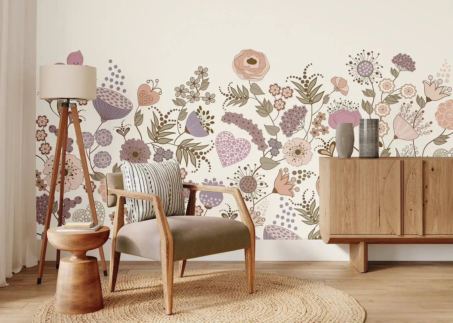 Vintage Blooming Garden | Made-to-Measure Wallpaper | Artlook | FT5P 352483 2