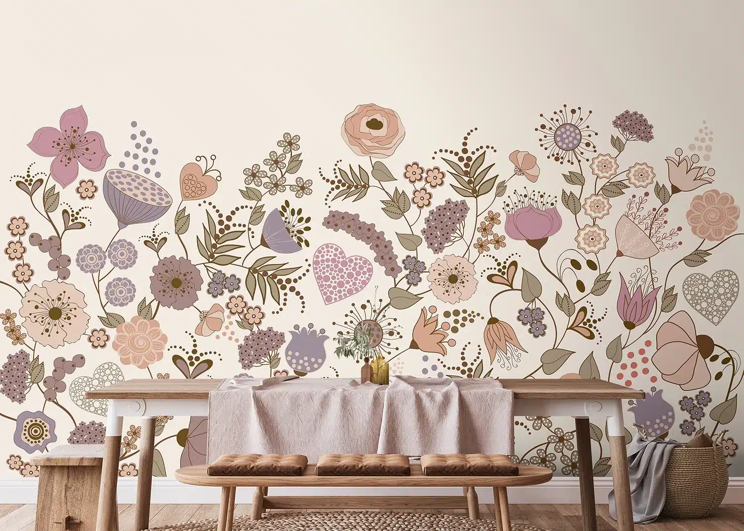 Vintage Blooming Garden | Made-to-Measure Wallpaper | Artlook | FT5P 352483 3