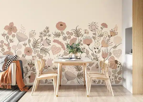 Pink Blooming Garden | Made-to-Measure Wallpaper | Artlook | FT5P 352487