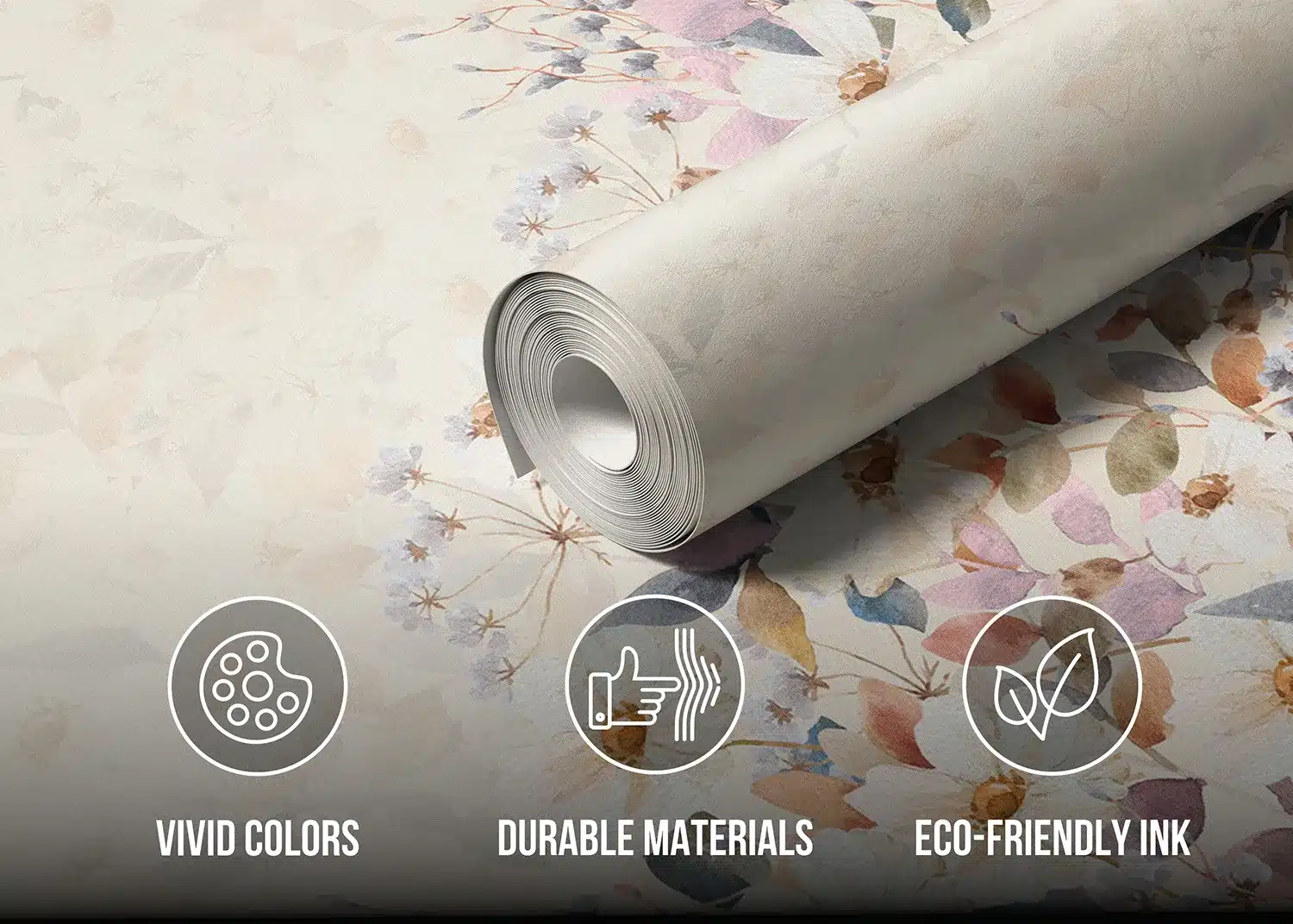 Beige Daisy Bloom | Made-to-Measure Wallpaper | Artlook | FT5P 352491 4