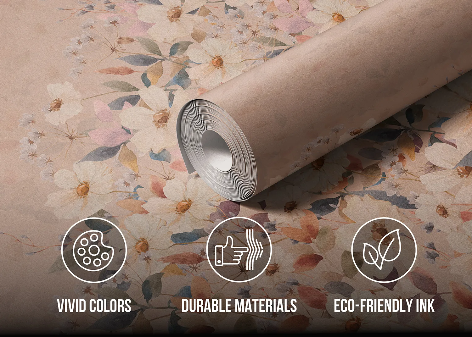 Terracota Daisy Bloom | Made-to-Measure Wallpaper | Artlook | FT5P 352493 4
