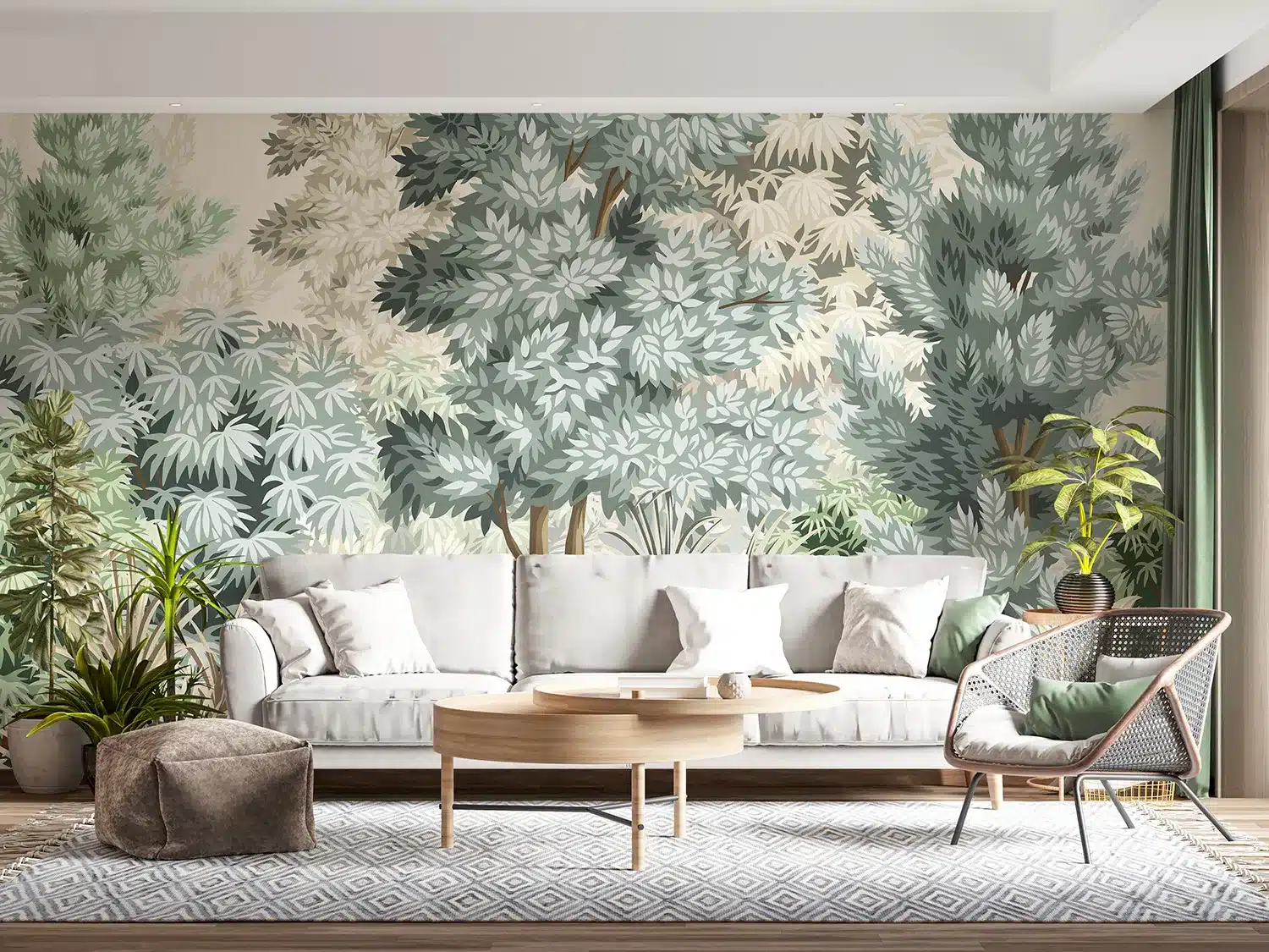 Botanical Woodland | Made-to-Measure Wallpaper | Artlook | FT5P 352495 2