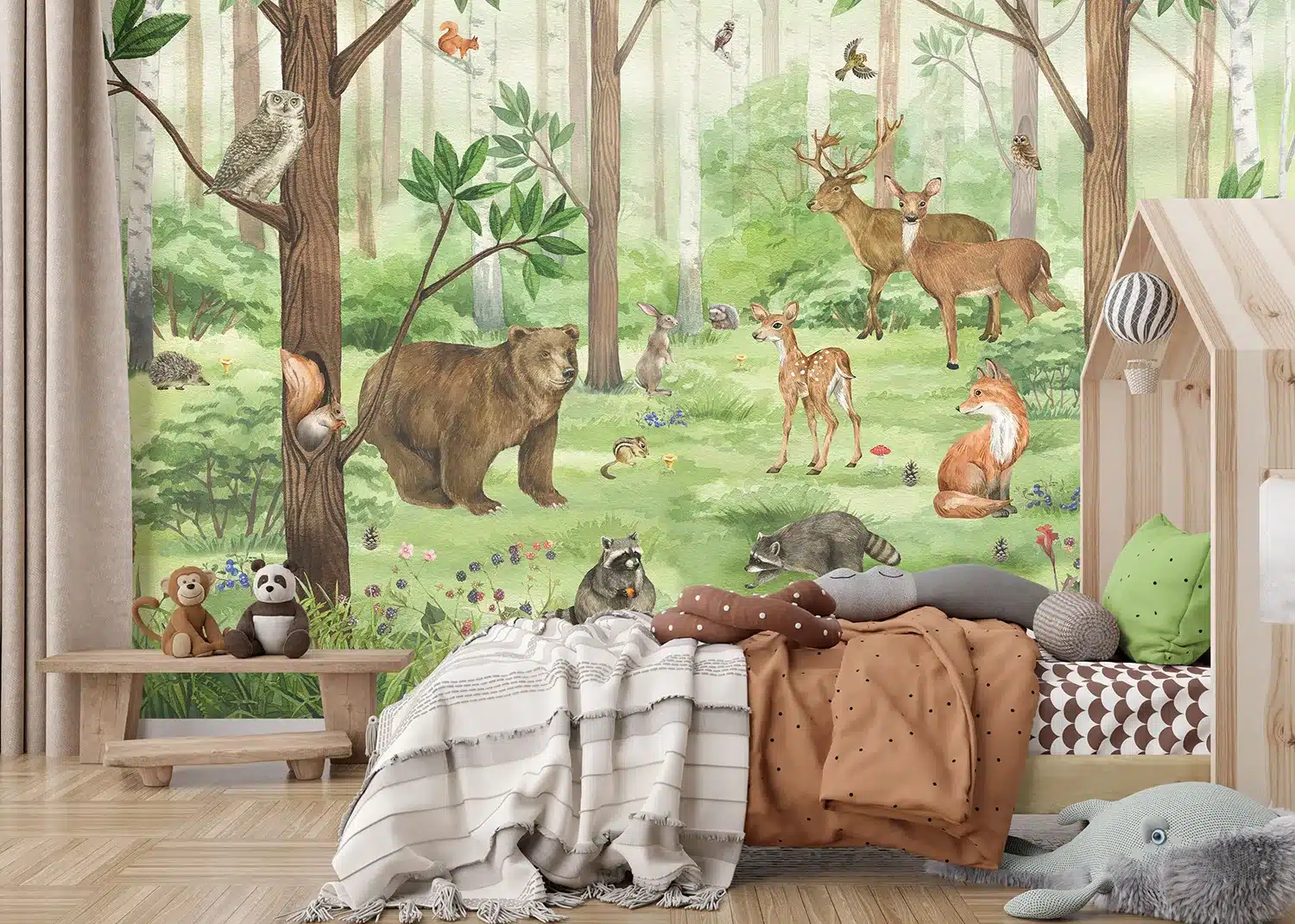 Playful Forest | Made-to-Measure Kids Wallpaper | Artlook | FTD5P 3053 3