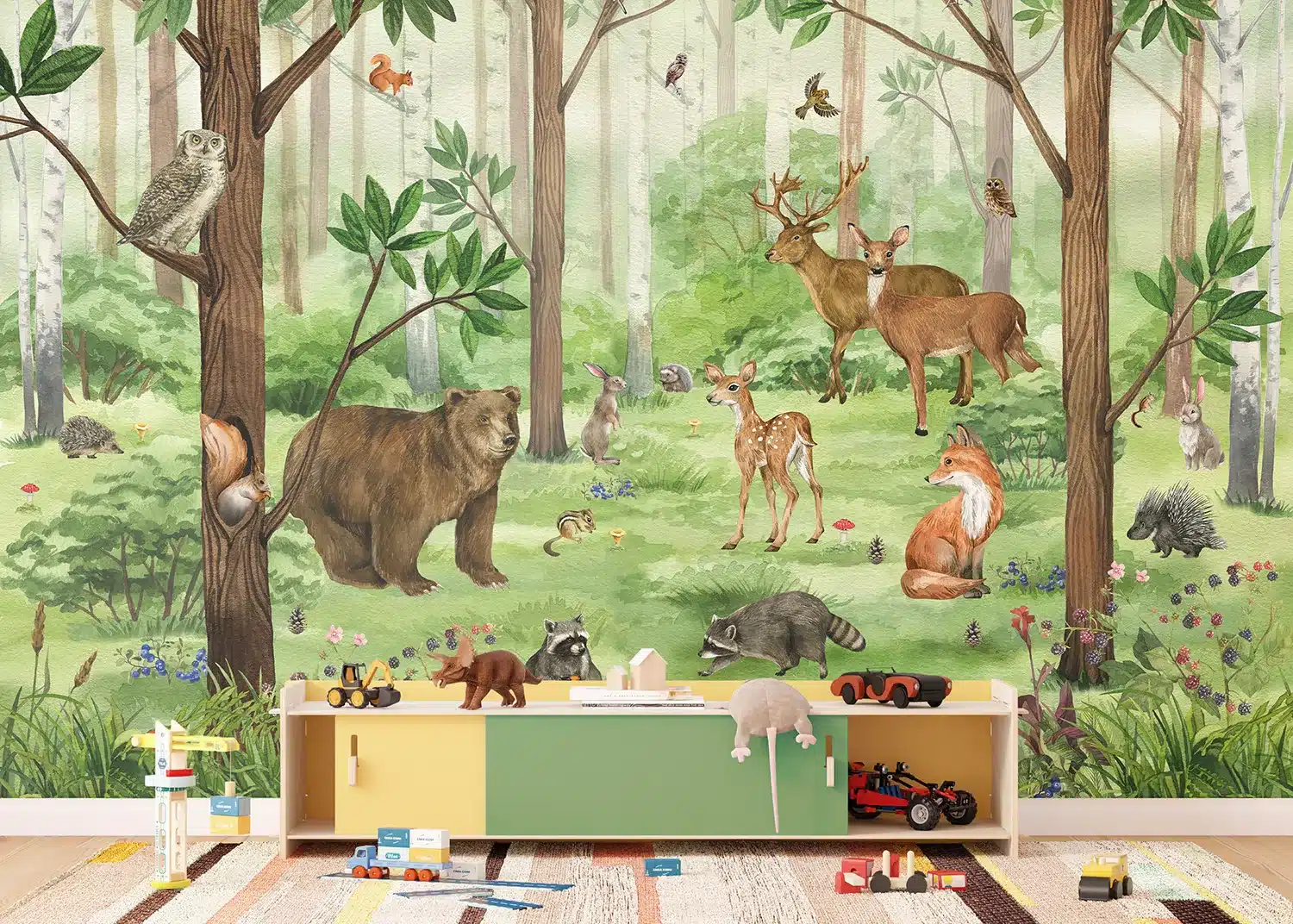 Playful Forest | Made-to-Measure Kids Wallpaper | Artlook | FTD5P 3053