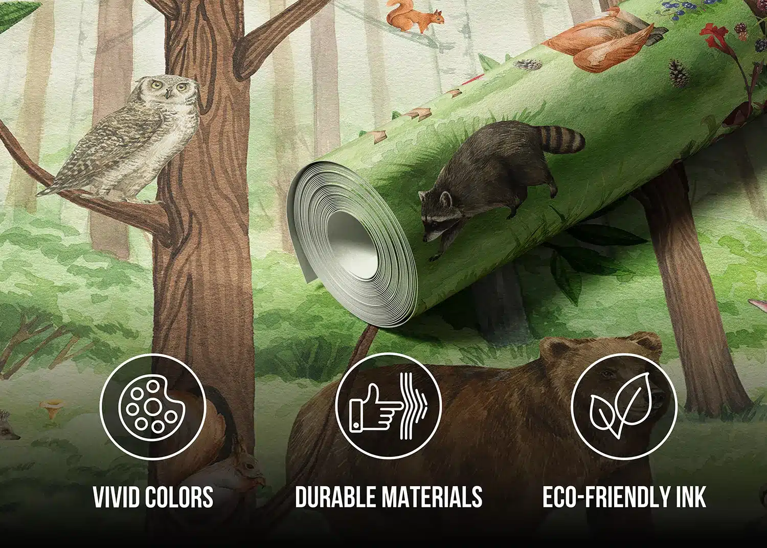Playful Forest | Made-to-Measure Kids Wallpaper | Artlook | FTD5P 3053 4