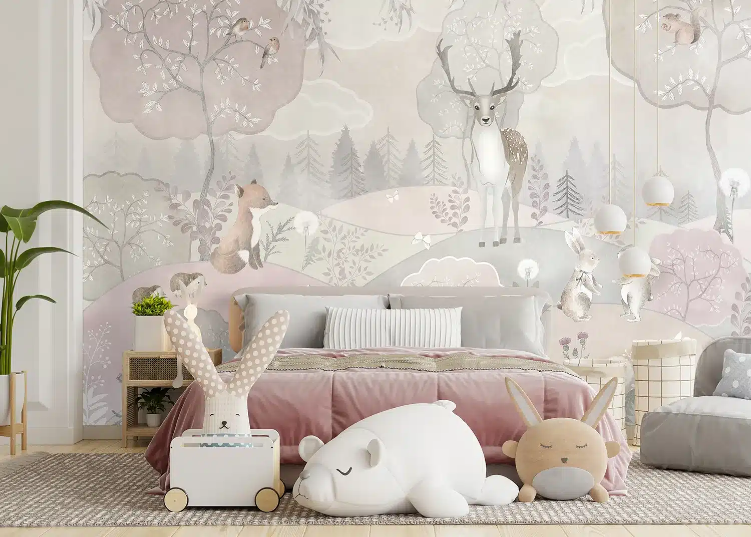 Pastel Forest | Made-to-Measure Kids Wallpaper | Artlook | FTD5P 3087 2