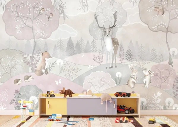 Pastel Forest | Made-to-Measure Kids Wallpaper | Artlook | FTD5P 3087