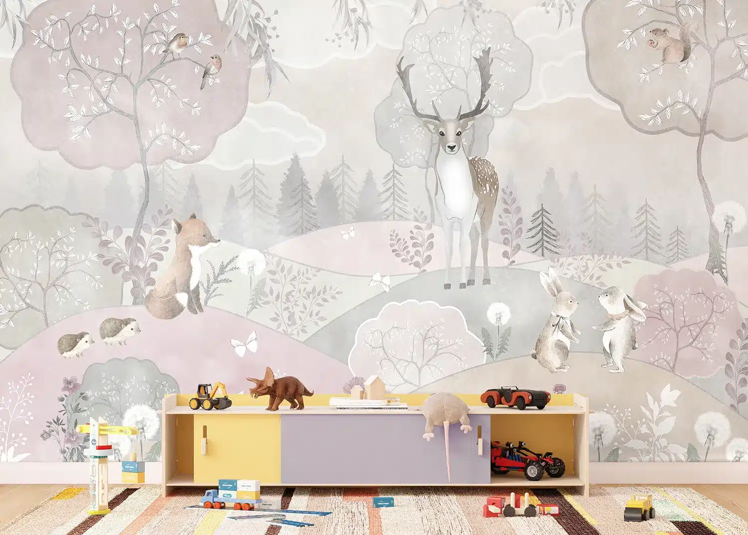 Pastel Forest | Made-to-Measure Kids Wallpaper | Artlook | FTD5P 3087
