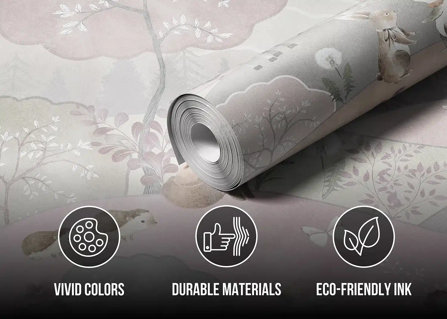 Pastel Forest | Made-to-Measure Kids Wallpaper | Artlook | FTD5P 3087 4
