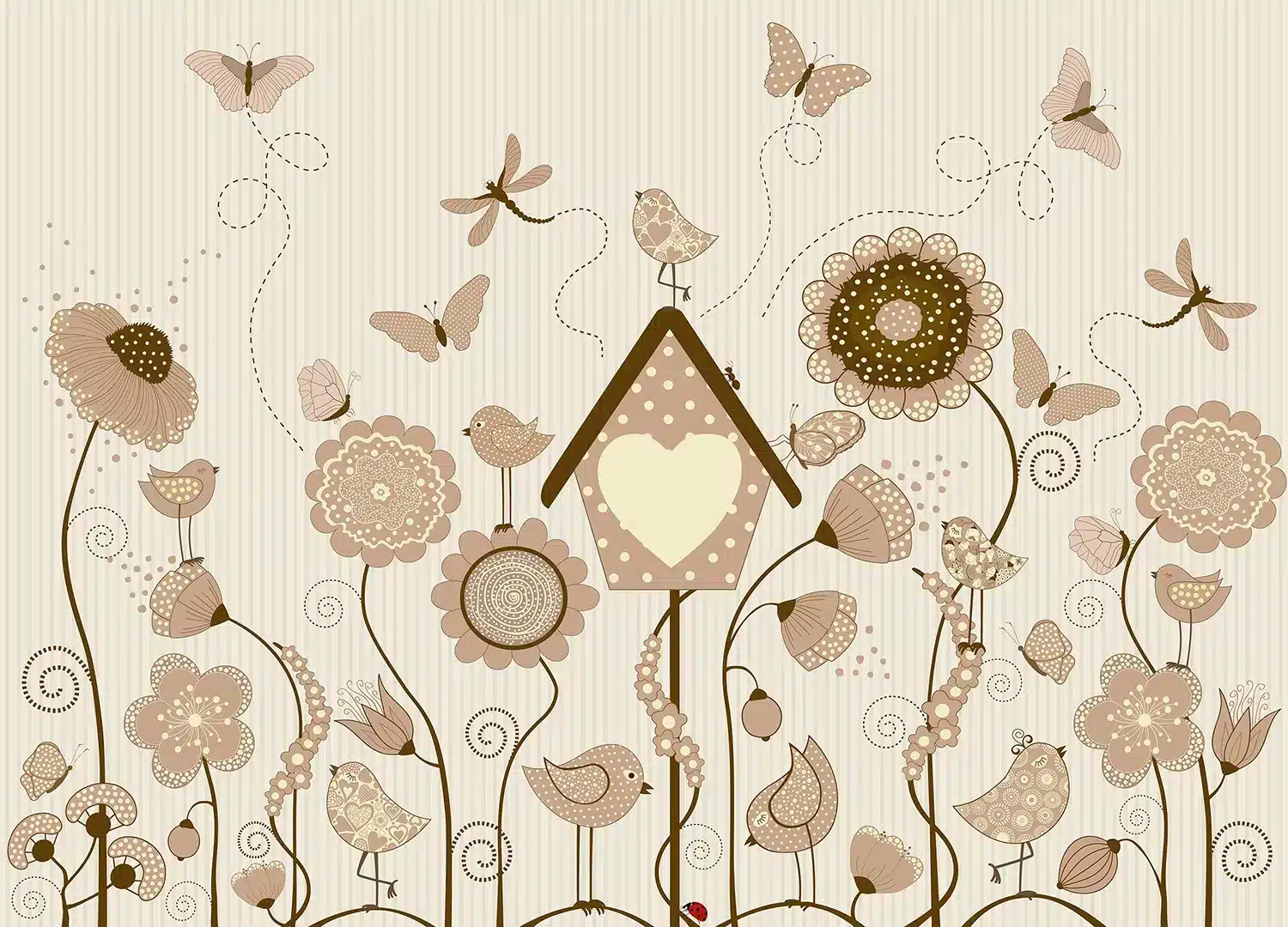 Sunlit Garden | Made-to-Measure Kids Wallpaper | Artlook | FTD5P 352083