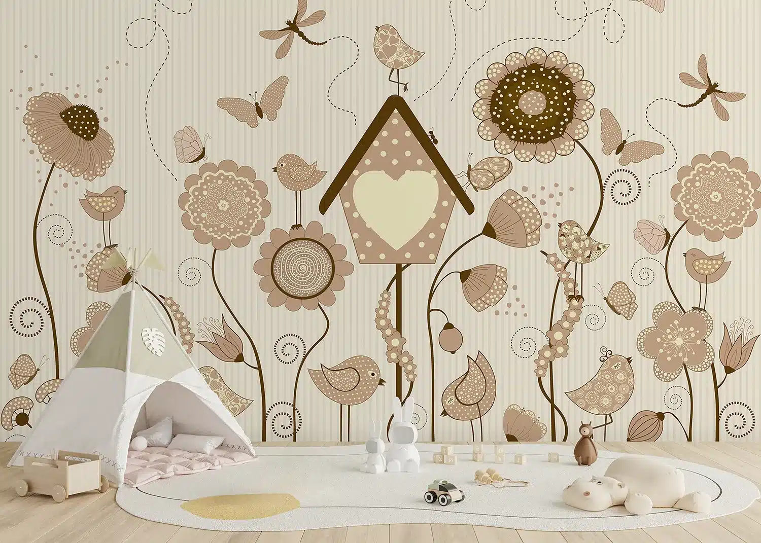 Sunlit Garden | Made-to-Measure Kids Wallpaper | Artlook | FTD5P 352083