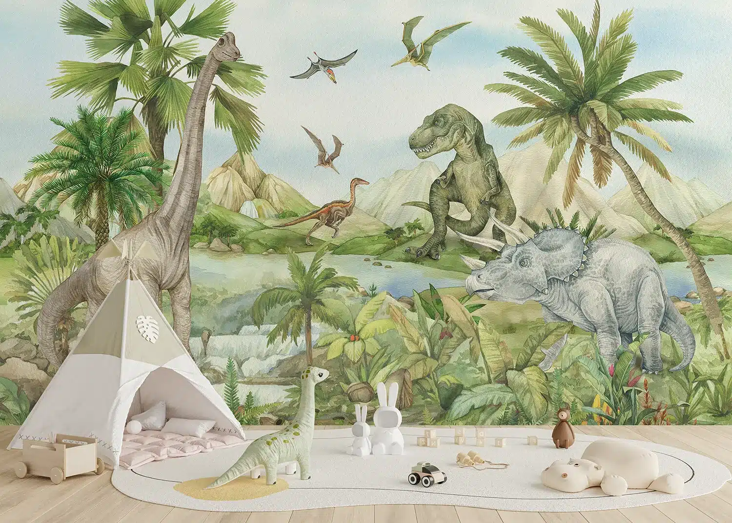 Dino World | Made-to-Measure Kids Wallpaper | Artlook | FTD5P 352179 2